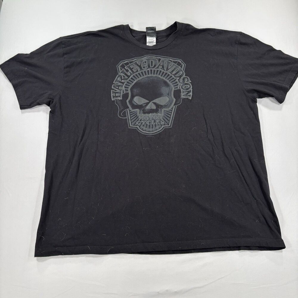 Harley Davidson Black Skull Shirt 4XL